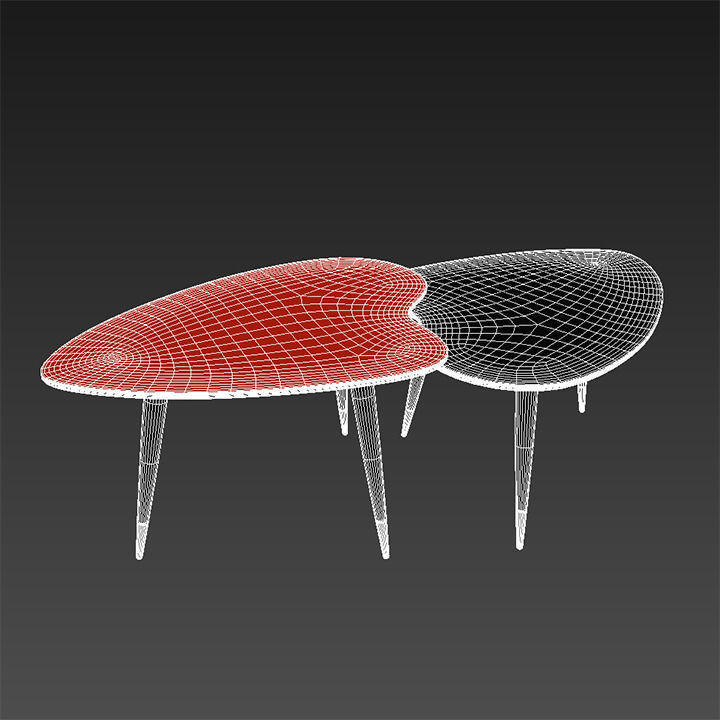 ak2562 coffe table 3D model_4