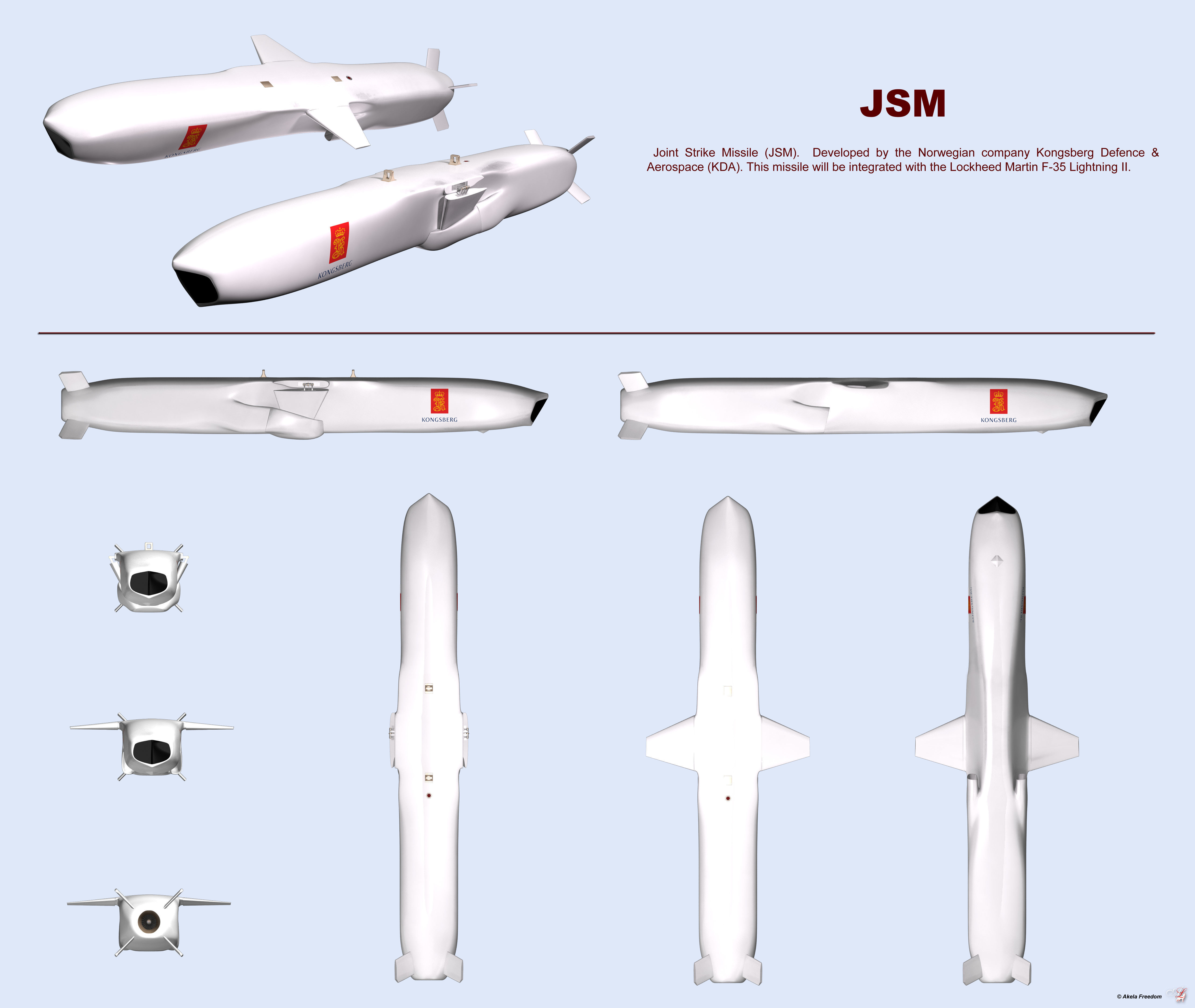 Joint Strike Missile JSM v2-1 3D model | CGTrader