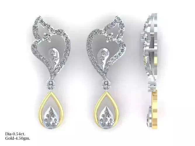 Drop Earrings With Diamonds