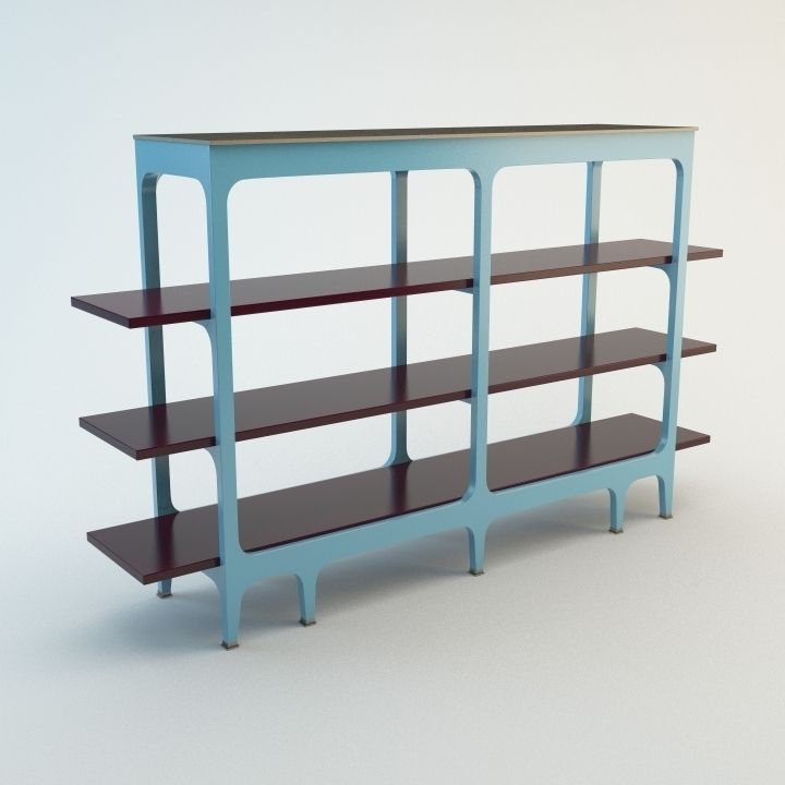Bibliotheque Basse shelf 3D model_3