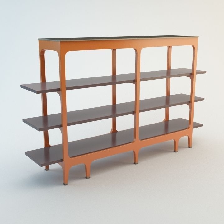 Bibliotheque Basse shelf 3D model_1