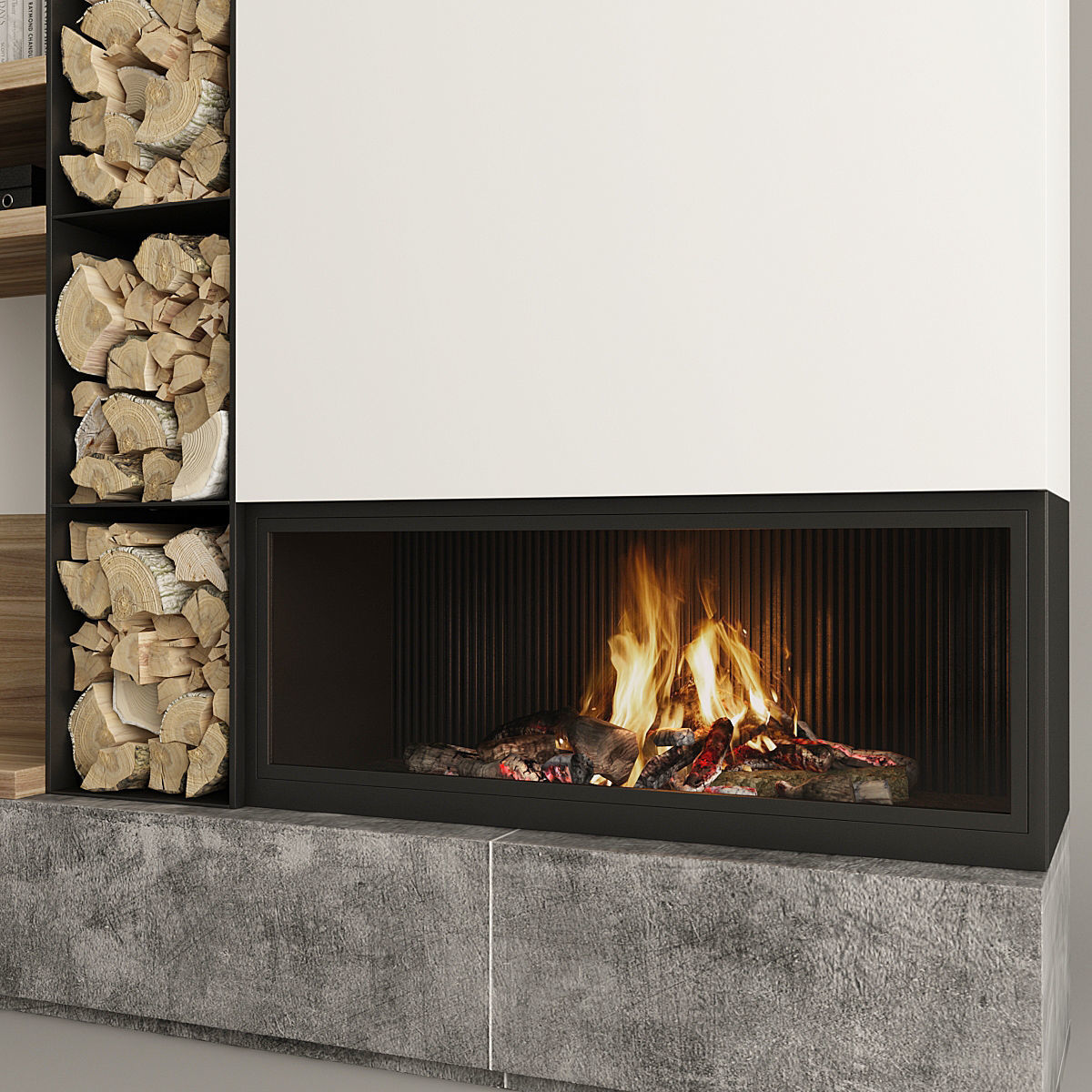 Fireplace Set 11 3D model_1