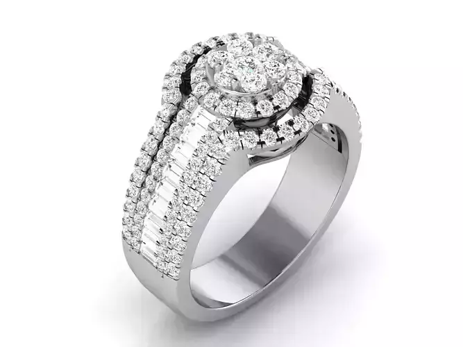 Engagement Ring With Diamonds 204