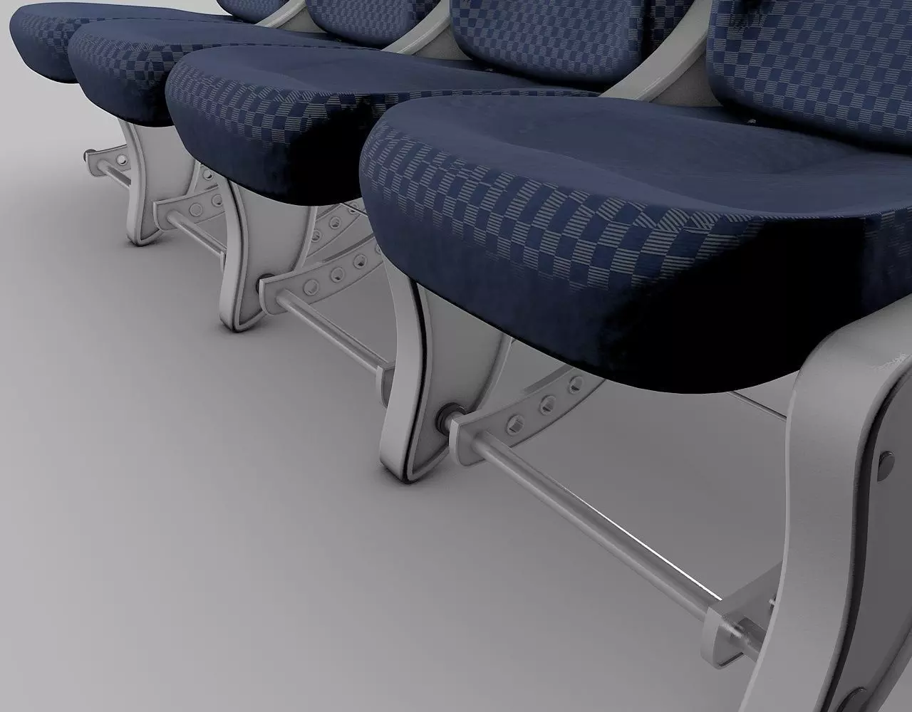 Airplane-Seats seats in airplane 3D model