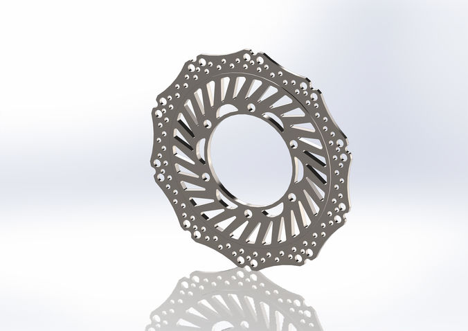 Brake Disc motorcycle 3D print model