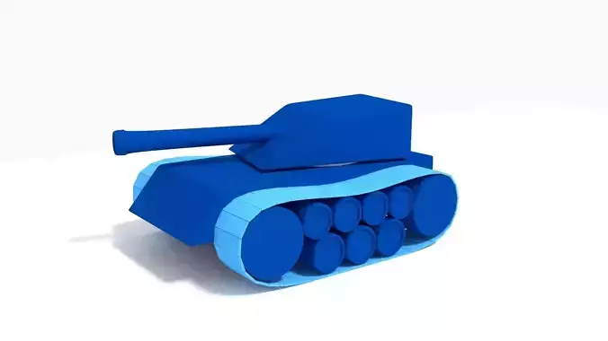 Cartoon Tank 3D model