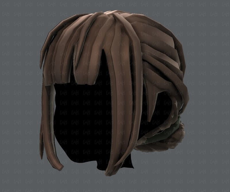 3D Hair style for girl V20 Low-poly 3D model_24
