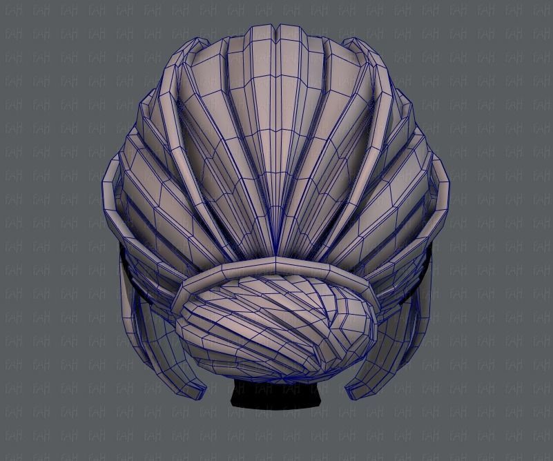 3D Hair style for girl V20 Low-poly 3D model_29