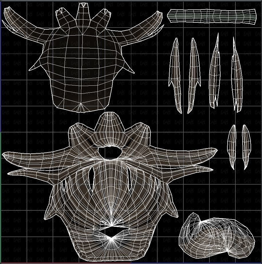 3D Hair style for girl V20 Low-poly 3D model_45