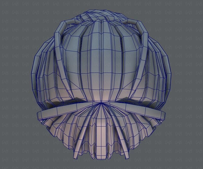 3D Hair style for girl V20 Low-poly 3D model_36