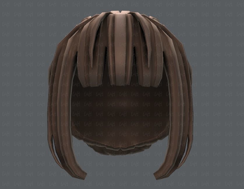 3D Hair style for girl V20 Low-poly 3D model_39