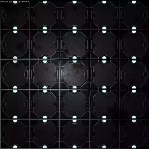 Sci-Fi Panel Texture Low-poly 3D model