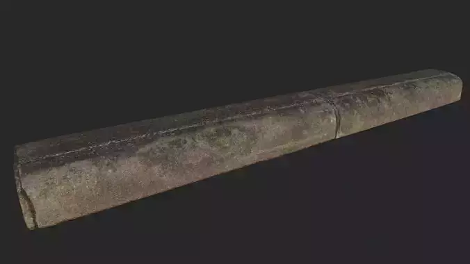 Cement Brick - 3D Scan Low-poly 3D model