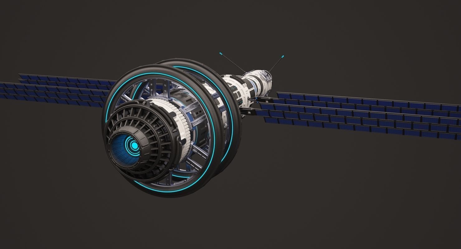 Sci Fi Satellite 02 3D model_5