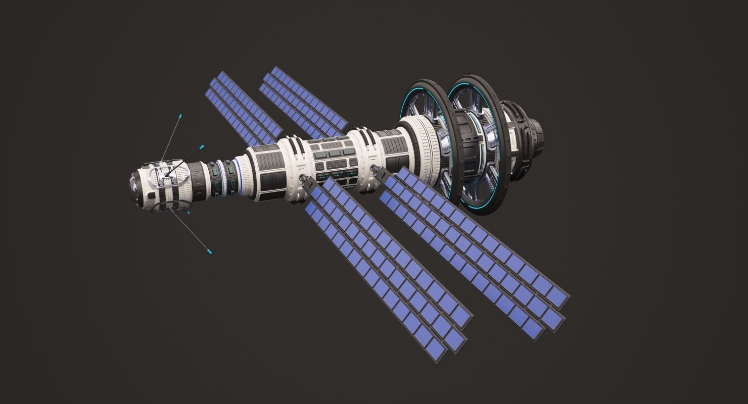 Sci Fi Satellite 02 3D model_4