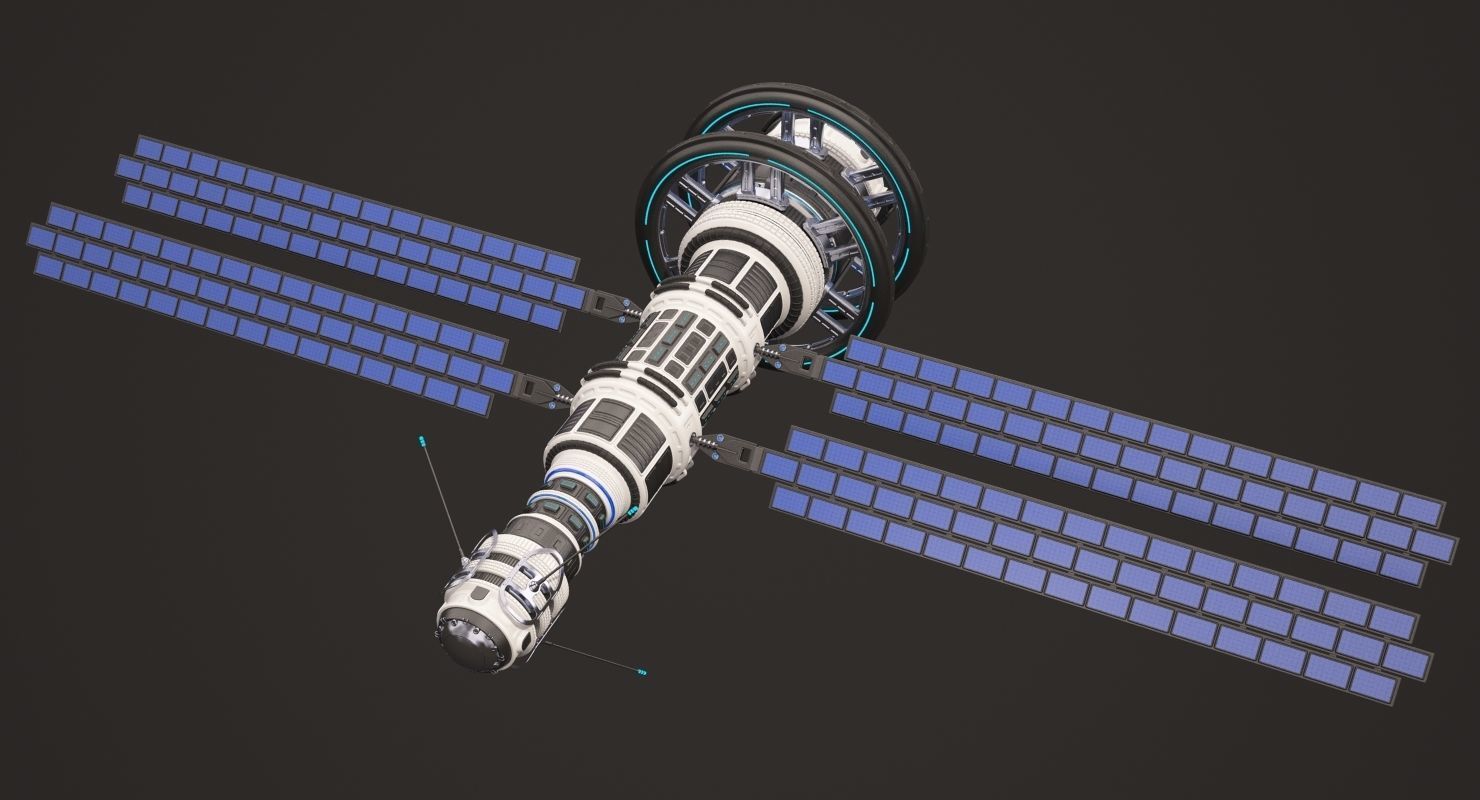 Sci Fi Satellite 02 3D model_3