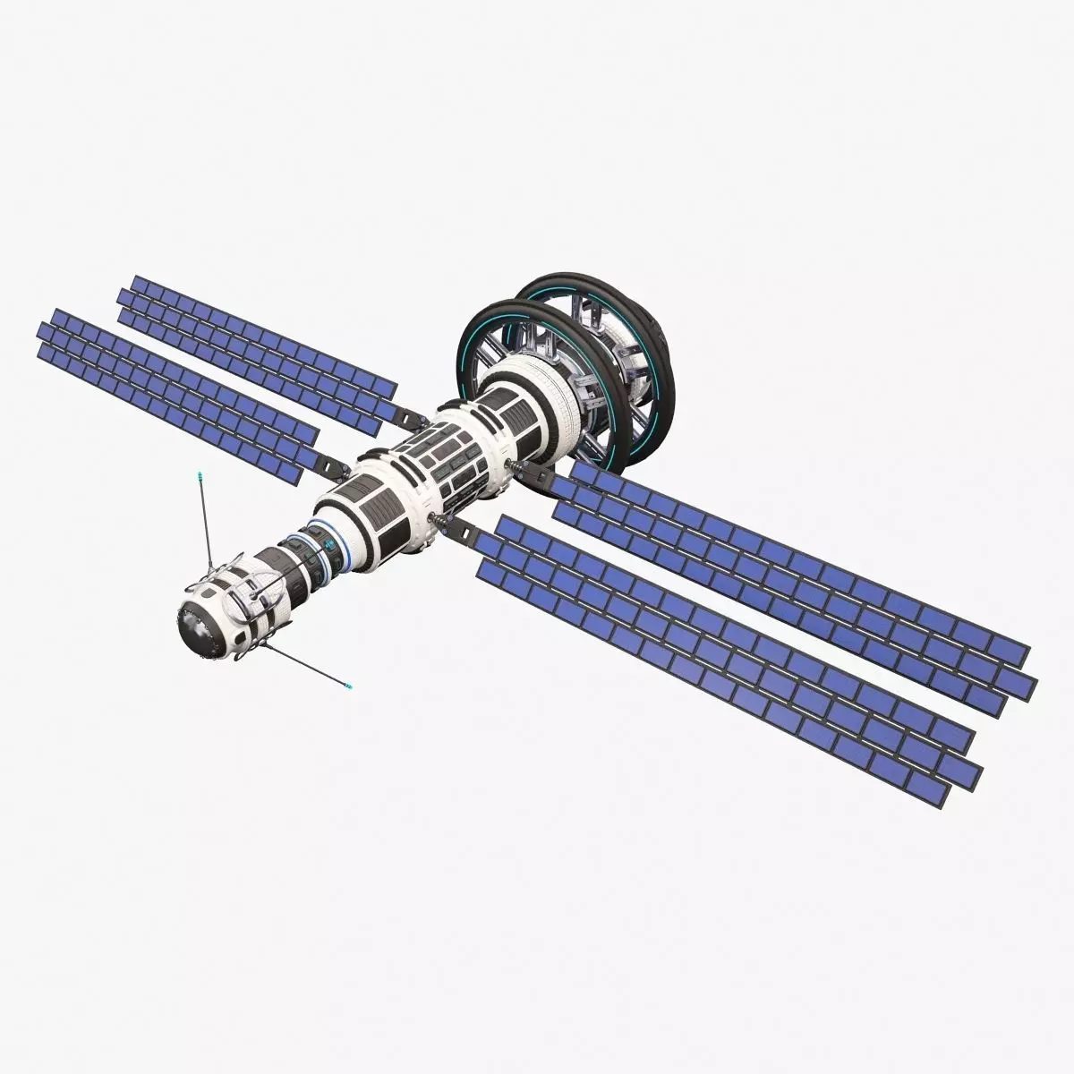 Sci Fi Satellite 02 3D model_0