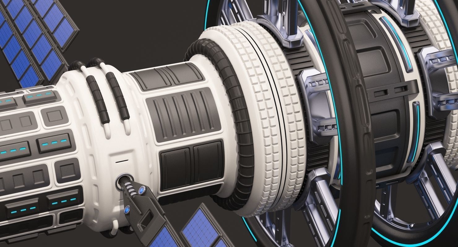 Sci Fi Satellite 02 3D model_8