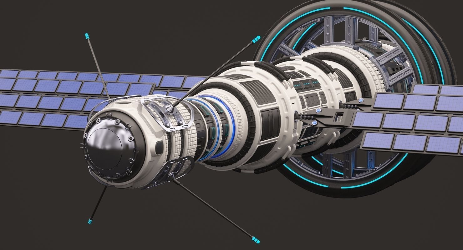 Sci Fi Satellite 02 3D model_11
