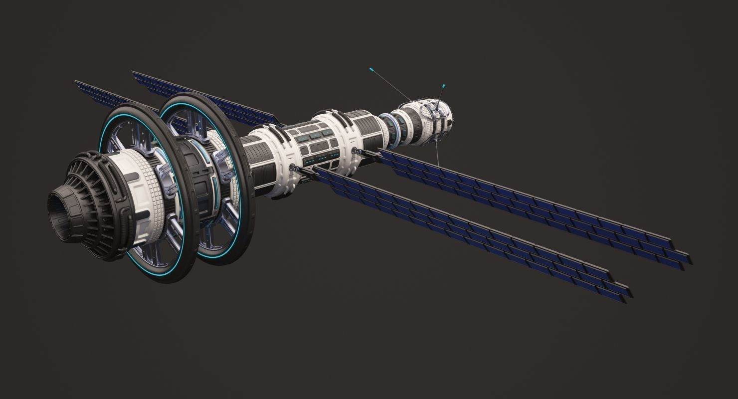 Sci Fi Satellite 02 3D model_6