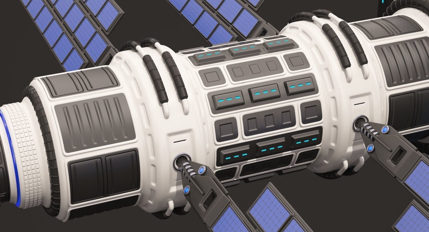 Sci Fi Satellite 02 3D model_9