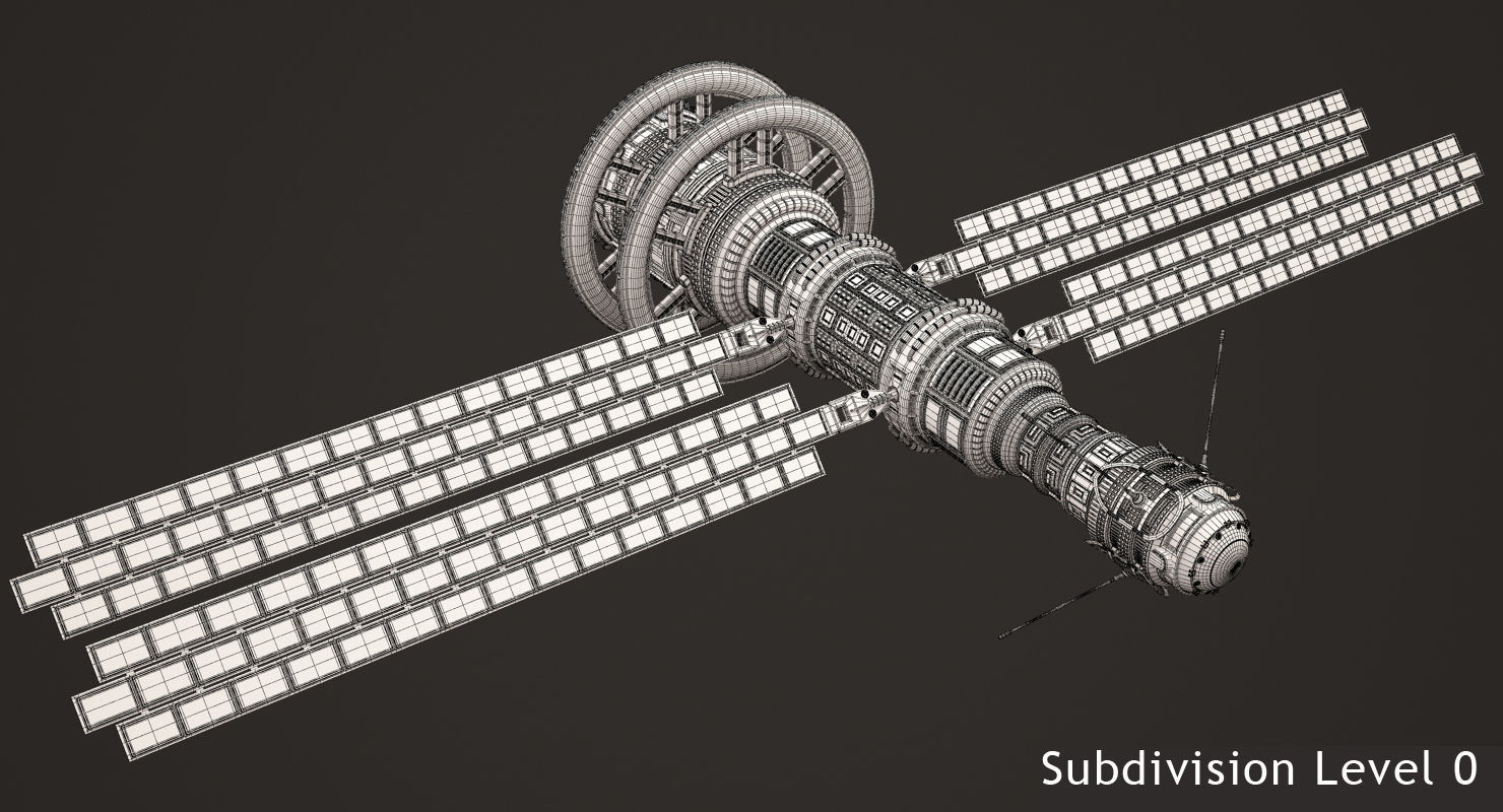 Sci Fi Satellite 02 3D model_14