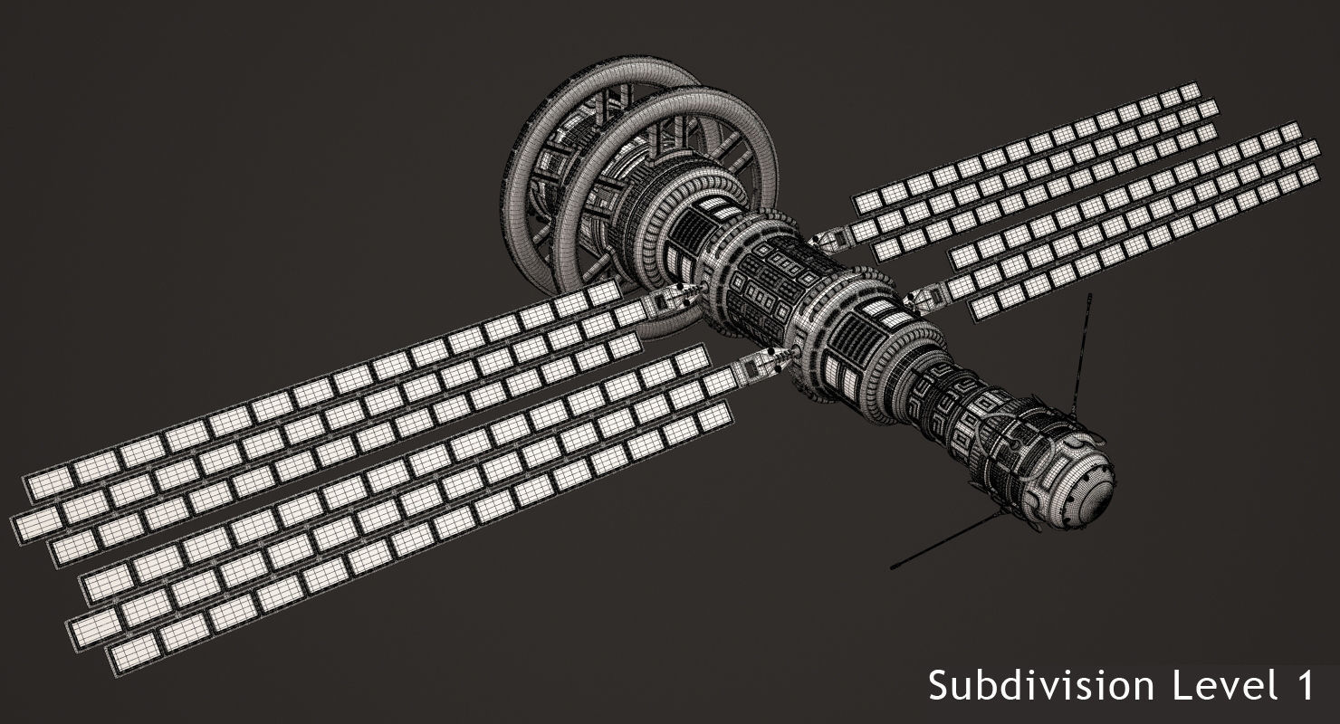 Sci Fi Satellite 02 3D model_15
