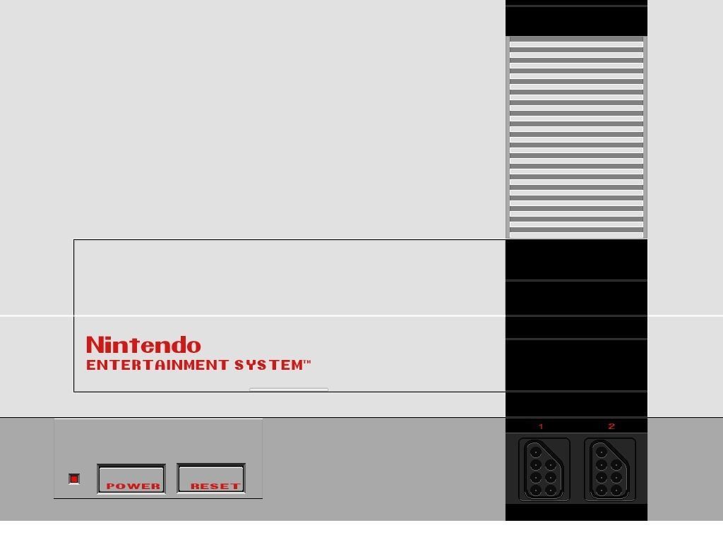 Nes Nintendo Entertainment System Low-poly 3D model_3
