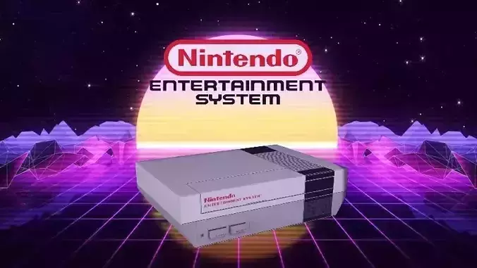 Nes Nintendo Entertainment System Low-poly 3D model