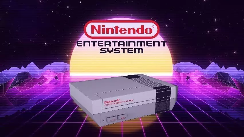 Nes Nintendo Entertainment System Low-poly 3D model_0