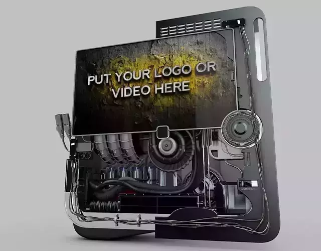 Engine-Video-Screen put your logo and video here