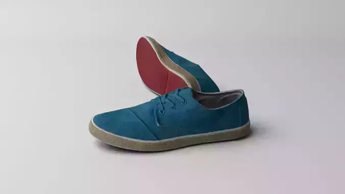 Shoes pair of with soles