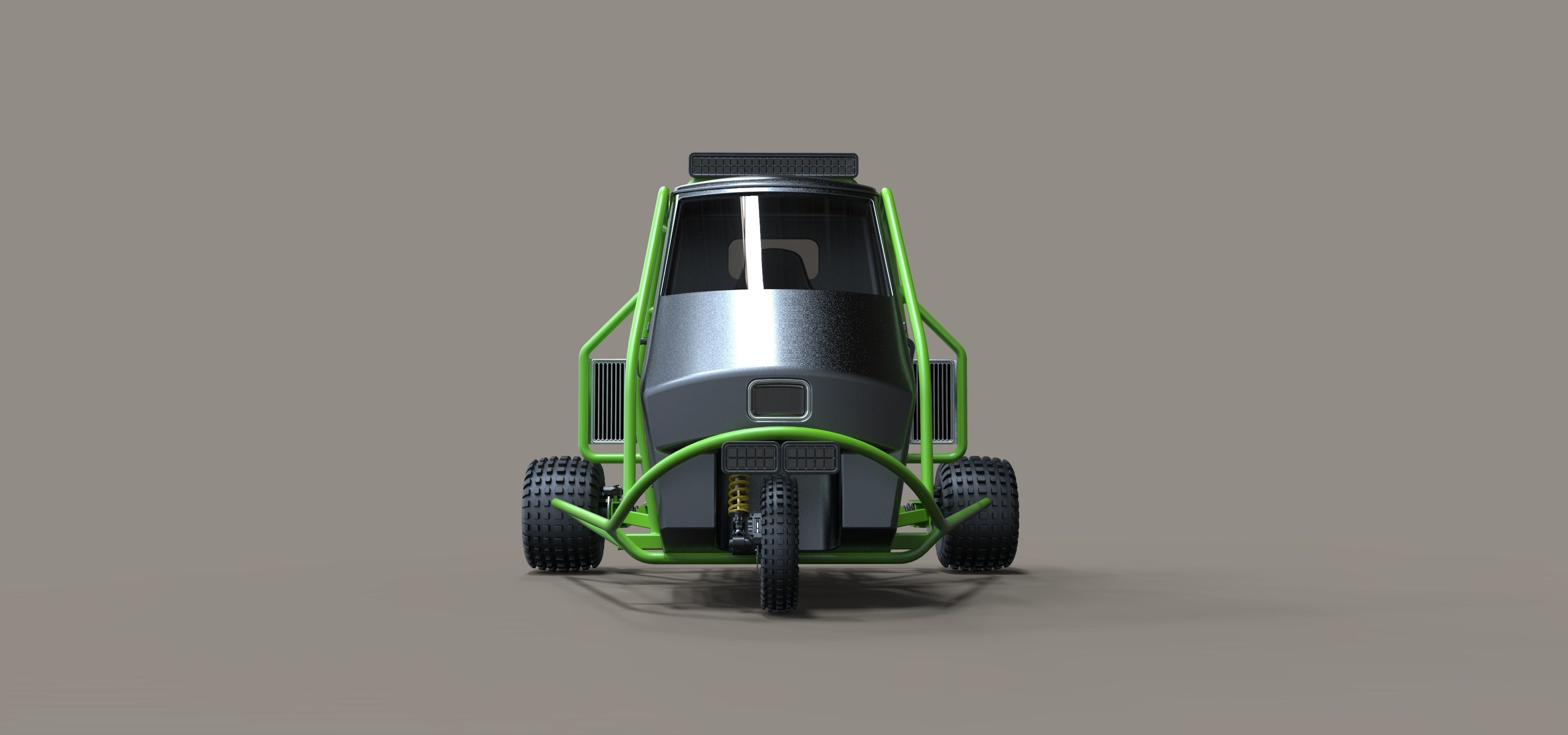 Ape rally car 3D model_6