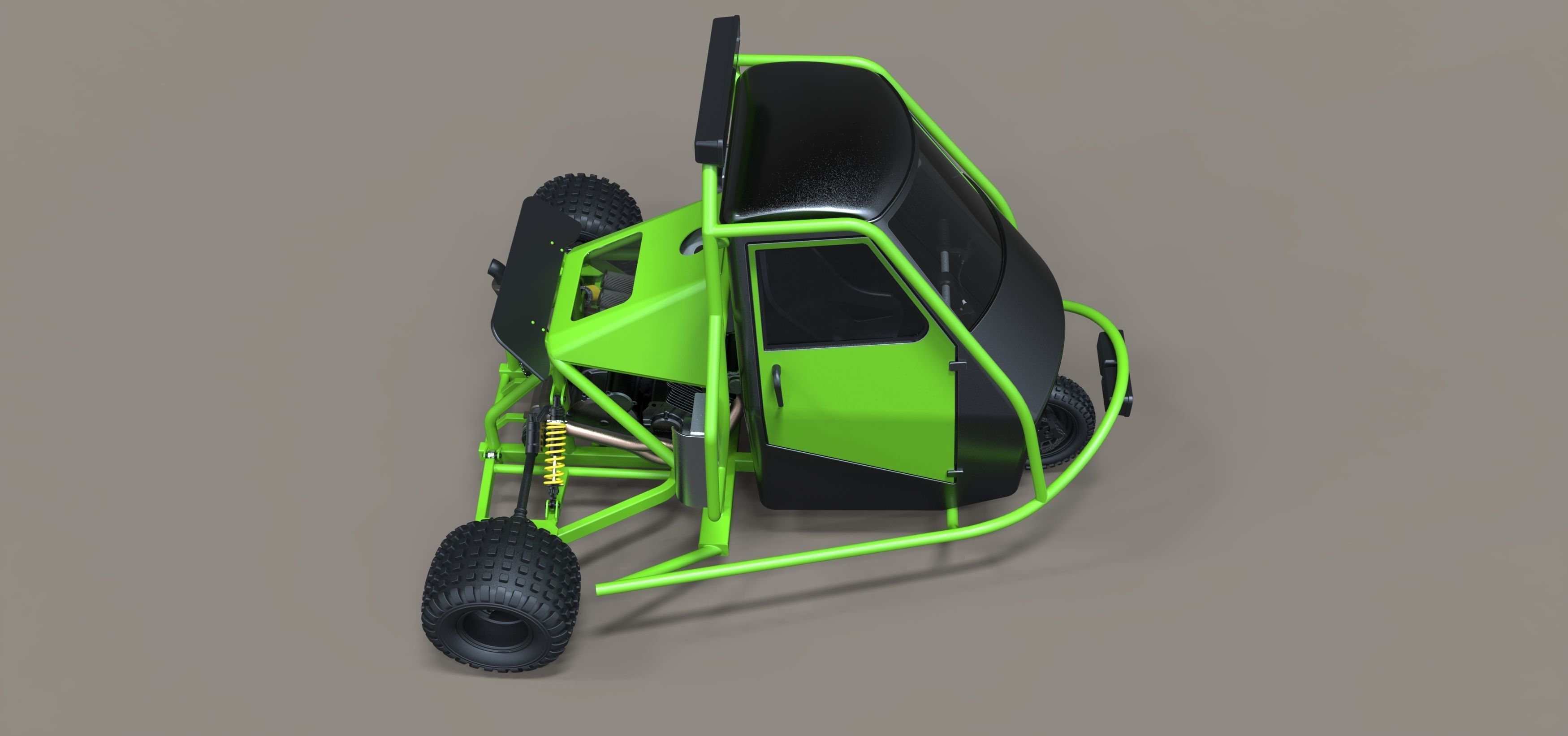 Ape rally car 3D model_8