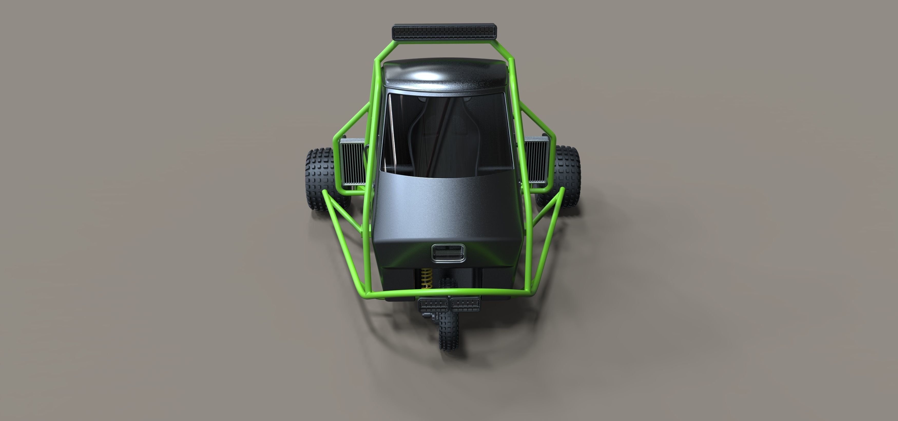 Ape rally car 3D model_5