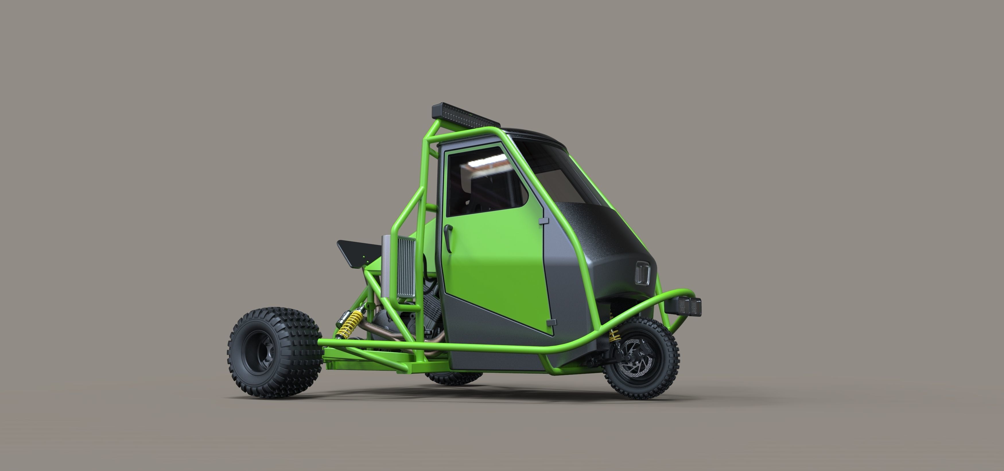 Ape rally car 3D model_2