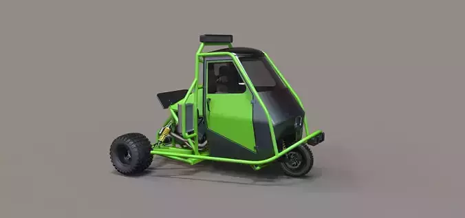 Ape rally car 3D model Ape rally car 3D model