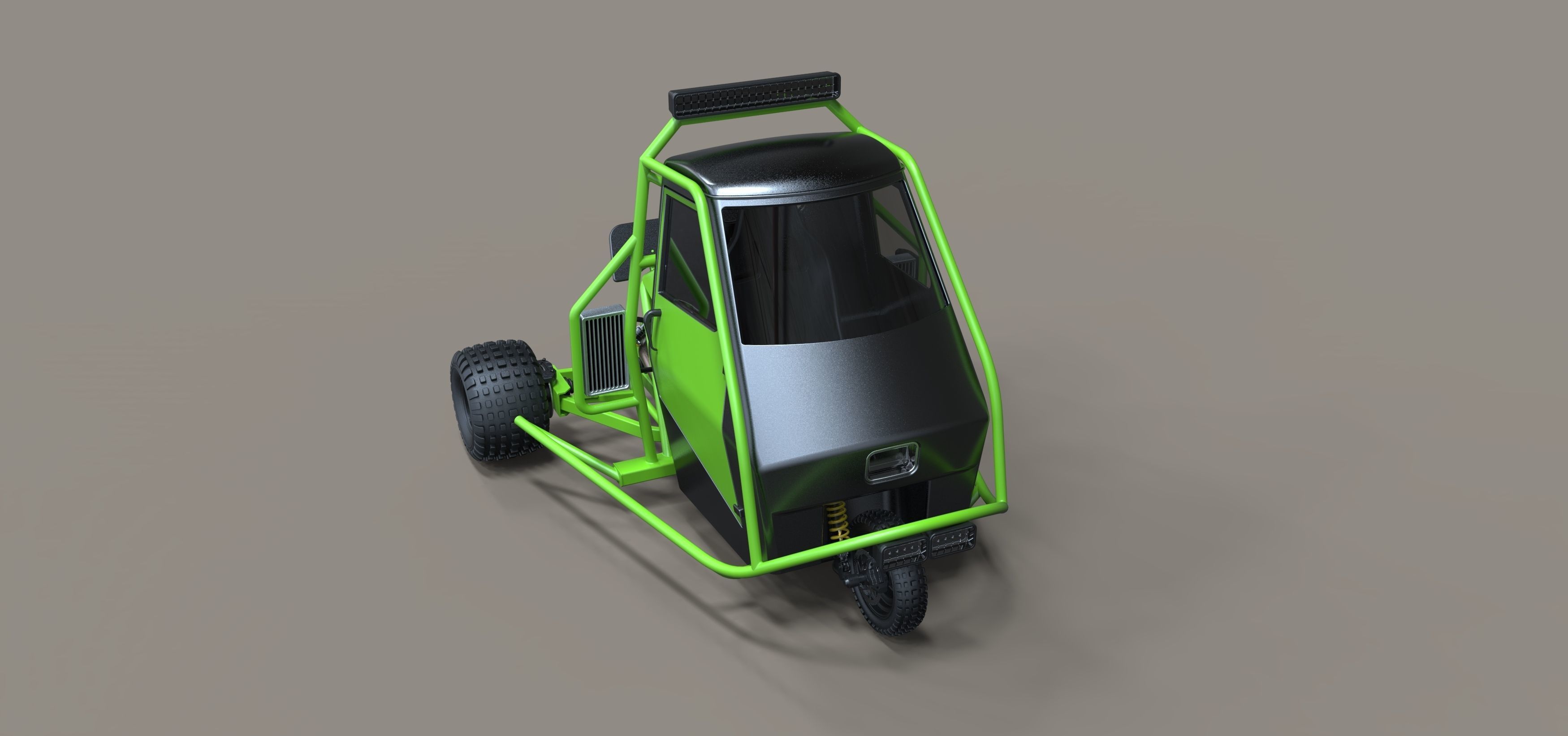 Ape rally car 3D model_3
