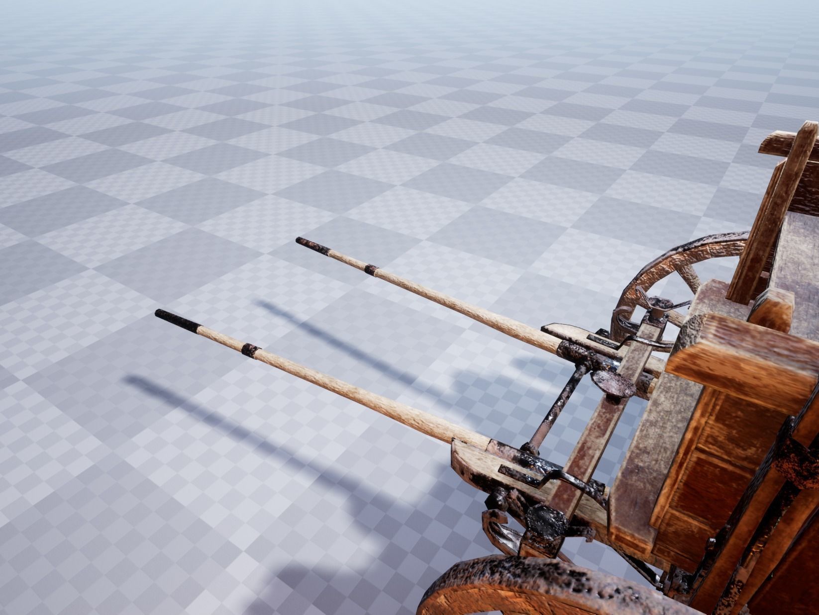 Horse Cart UE4 Ready Low-poly 3D model_11