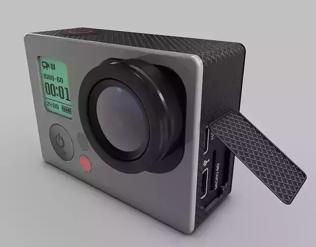 Go-Pro-Hero3 gopro action camera 3D model