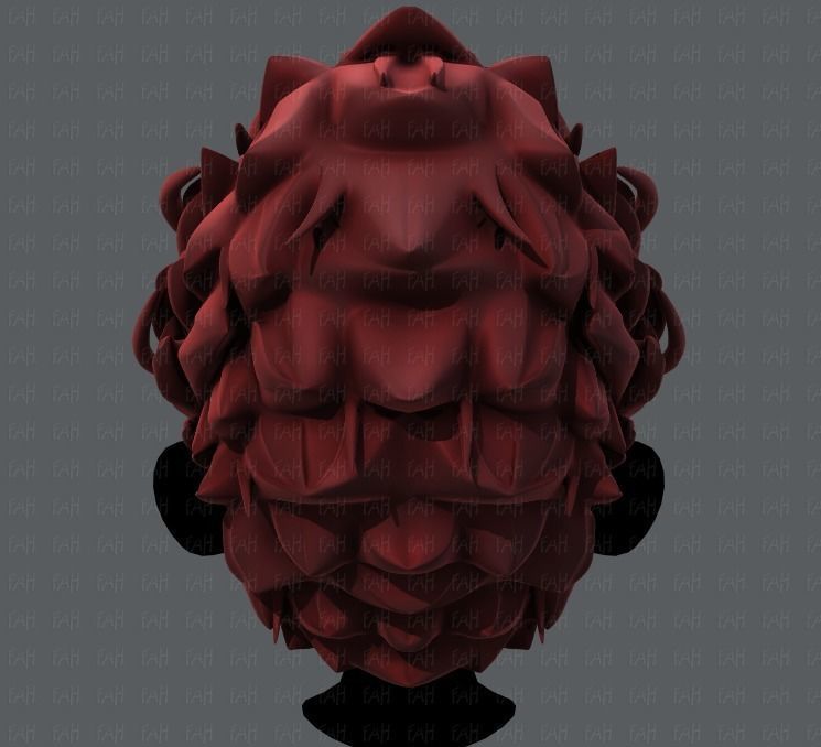 3D Hair style for boy V20 Low-poly 3D model_5