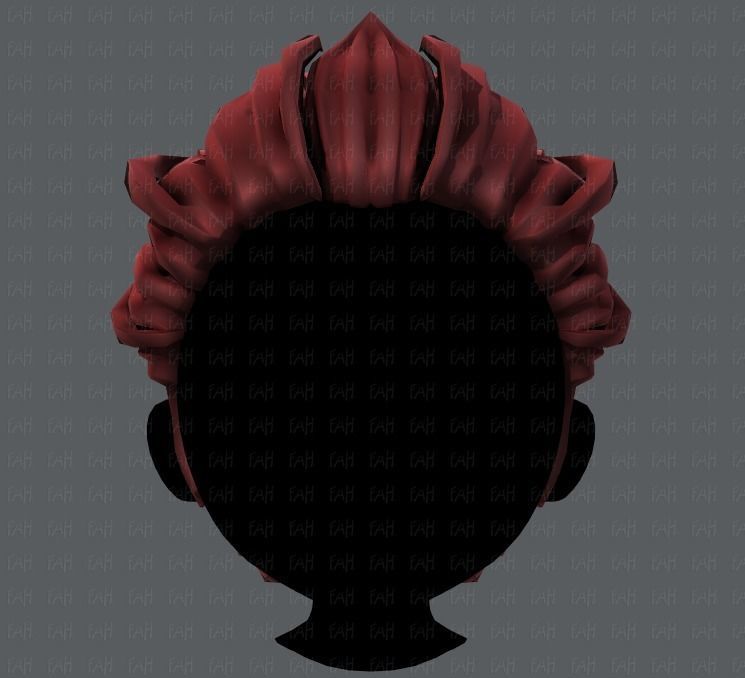 3D Hair style for boy V20 Low-poly 3D model_17