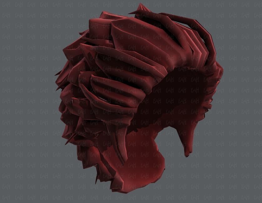 3D Hair style for boy V20 Low-poly 3D model_43