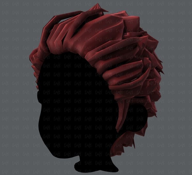 3D Hair style for boy V20 Low-poly 3D model_24