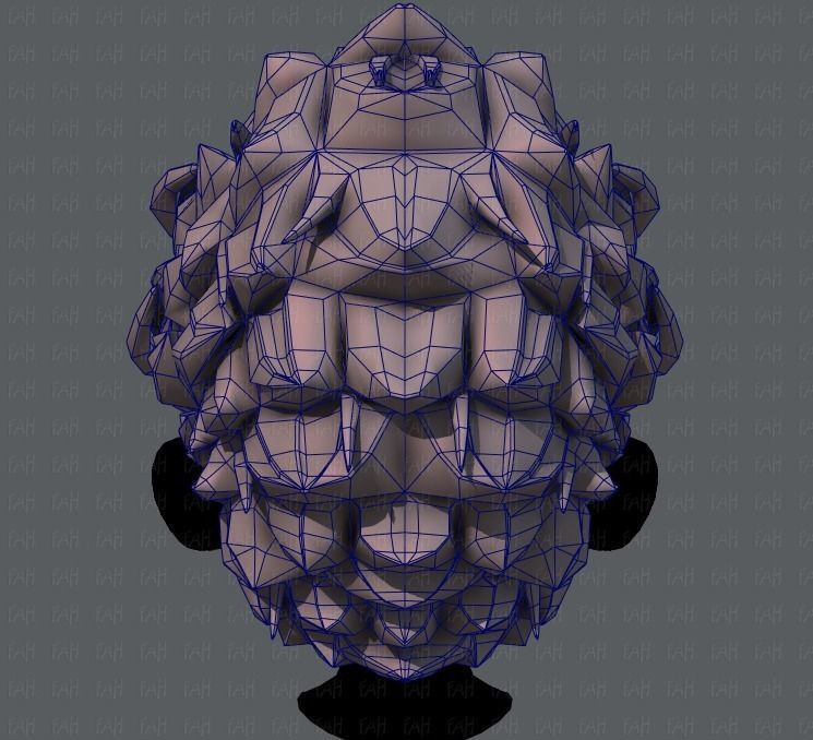 3D Hair style for boy V20 Low-poly 3D model_29