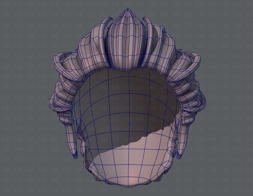 3D Hair style for boy V20 Low-poly 3D model_38