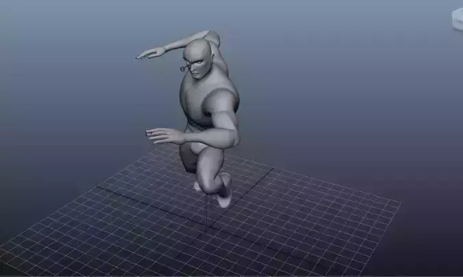Male Model Lowpoly Sample