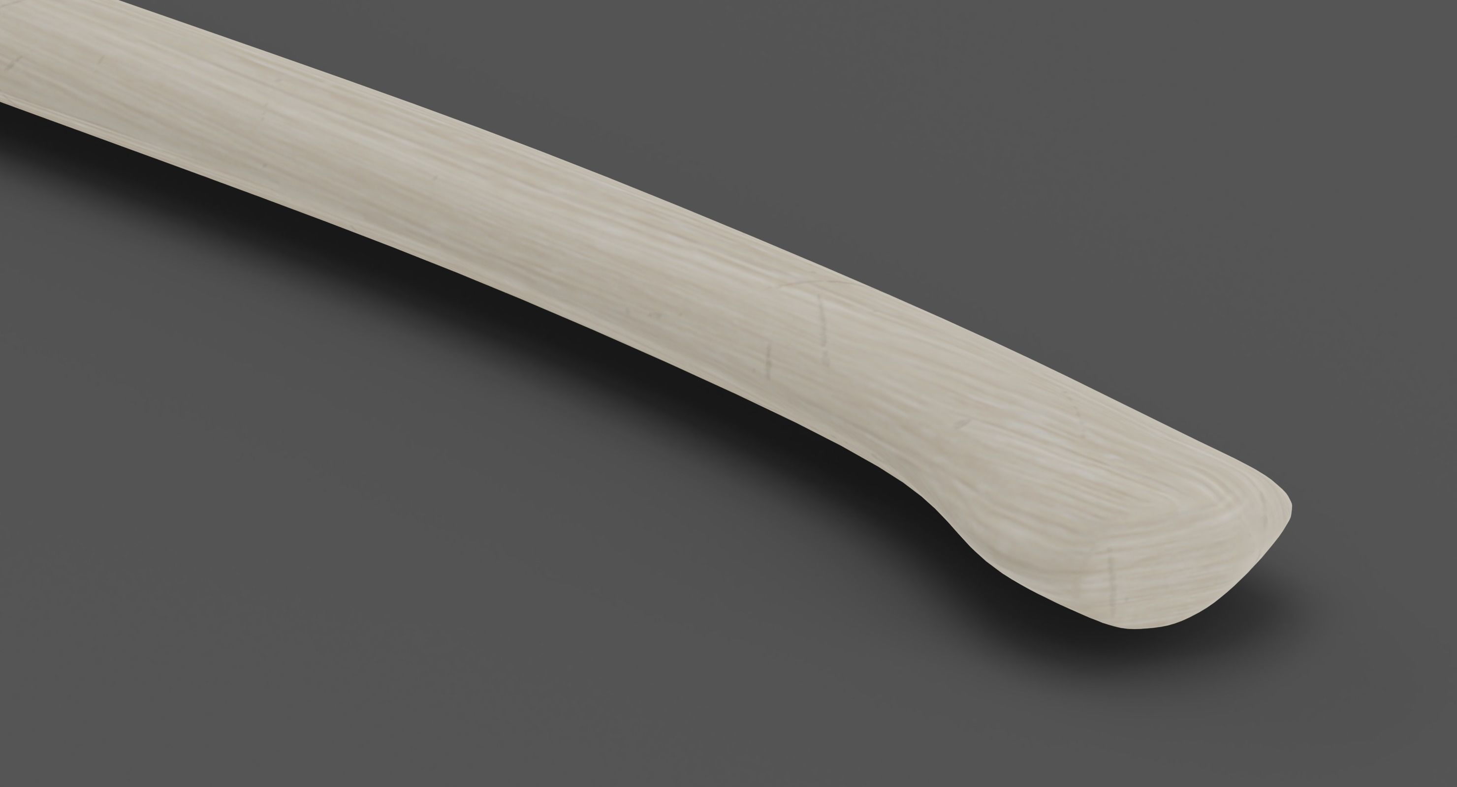 Wood Axe Low-poly 3D model_9