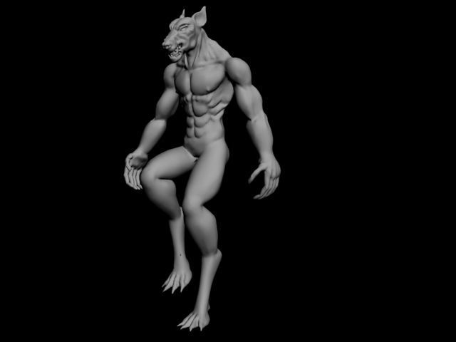 Werewolf Animated 3D model_16