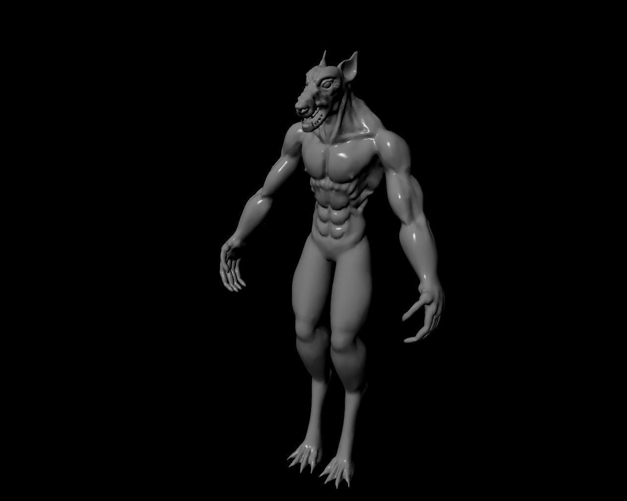 Werewolf Animated 3D model_14